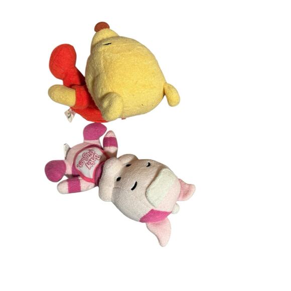 Vintage Walt Disney World Winnie The Pooh Baby Pooh Piglet Bean Bag Plushes - Picture 11 of 14